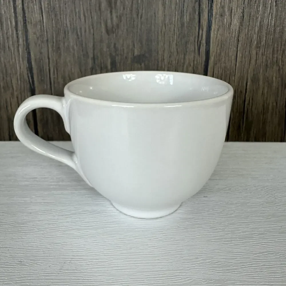 IKEA Bullra 15199 Coffee Mug Cup Large 16 oz Turquoise Floral Flowers
